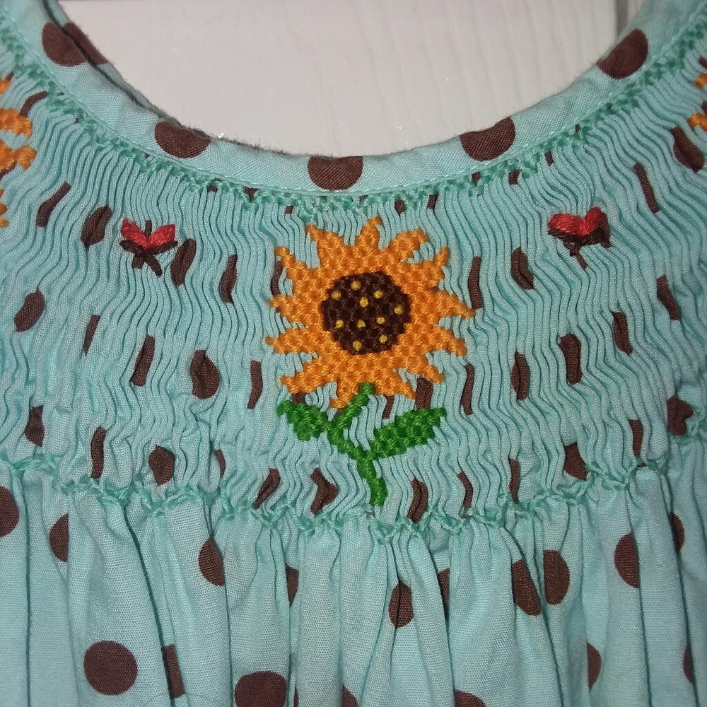 Mom & Me smocked 2t dress